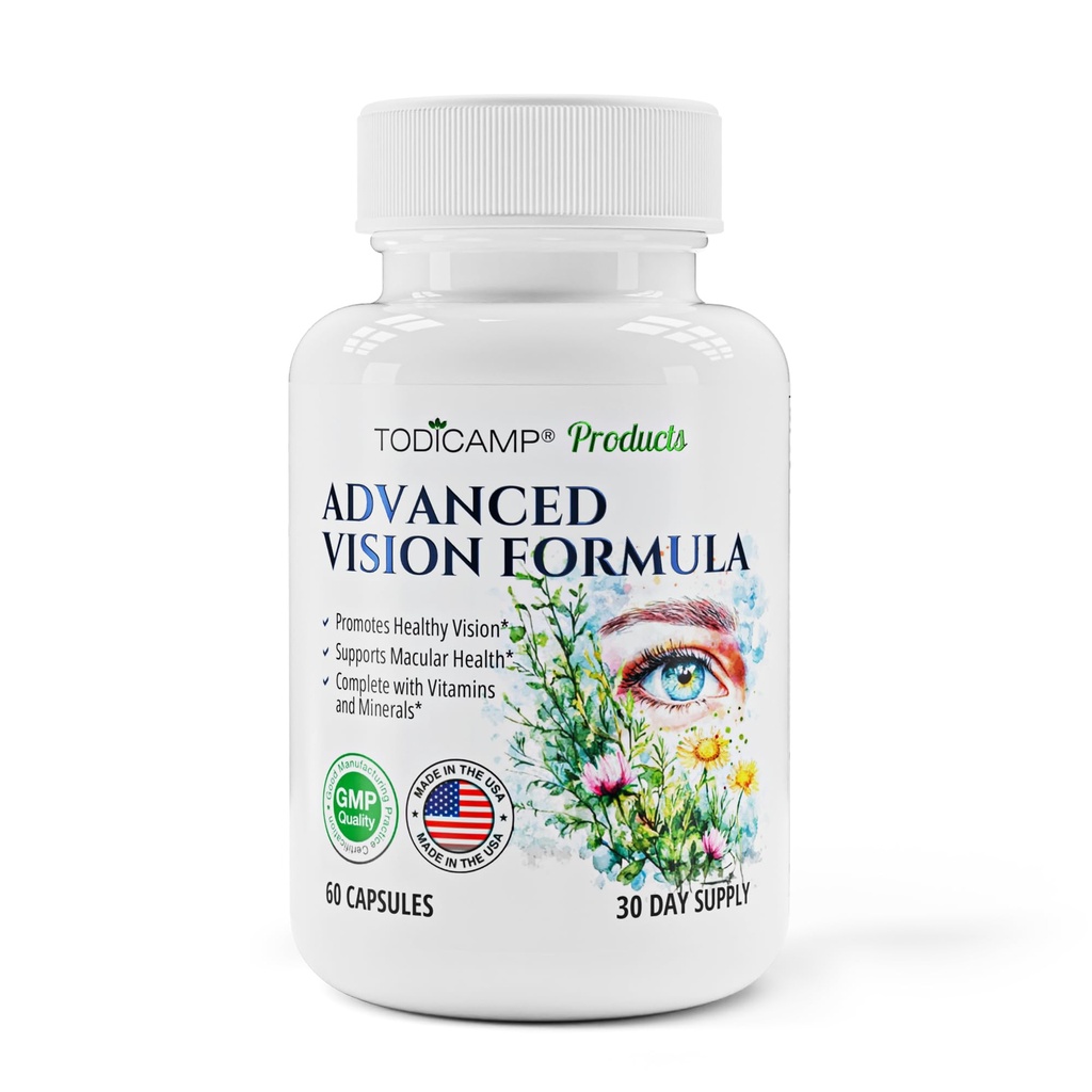 Soporte Macular Salud Ocular Vitaminas &amp; Visión Suplementos Lutein 400mg, Zeaxanthin 10mg, Eyebright Herb, Lycopene Suplemento &amp; Bilberry Suplemento para Ojos, Vitaminas Ojo para Adultos mayores