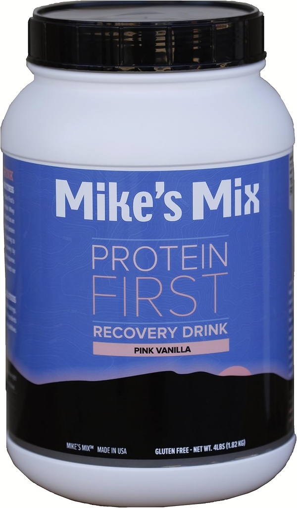 Mike's Mix Protein First Recovery Drink 4 lbs-Pink Vanilla, producto de comida real, simple y natural ...