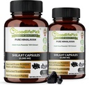 Premium Himalayan Shilajit Capsules from Potent Shilajit Rich in Trace Mineral & Fulvic Acid High Altitude Sourcing. Extracto Tradicionalmente AllNatural NonGMO No Stearate No Rice Flour (Pack of 2)