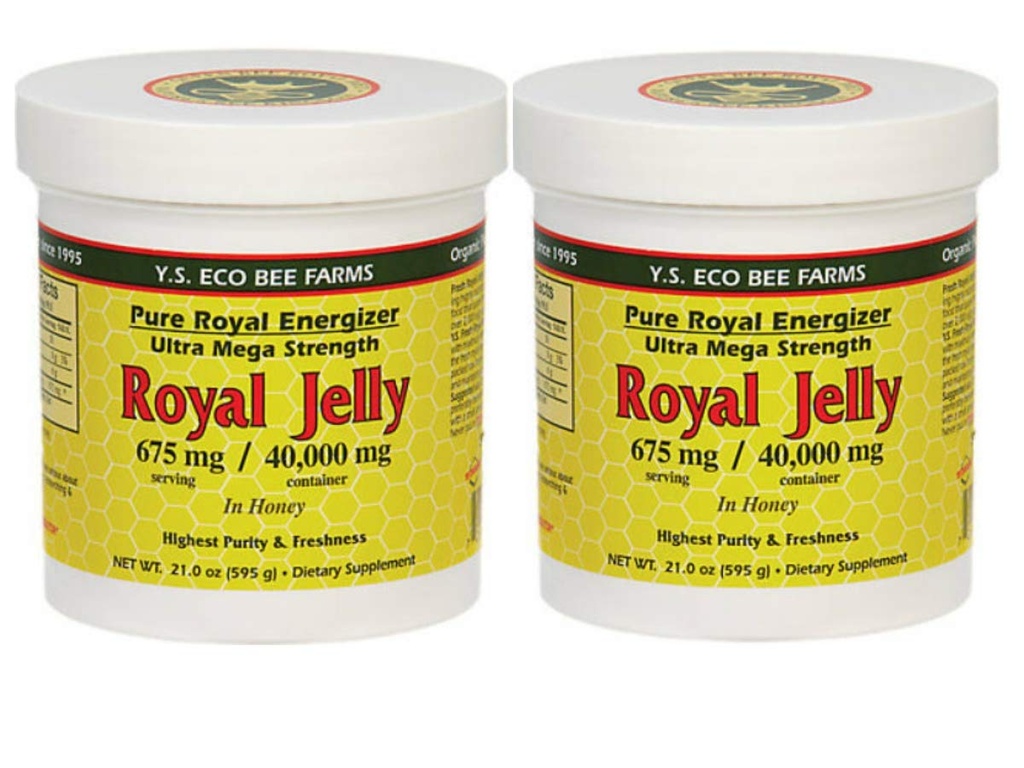 Y.S. Eco Bee Farms, (2 Pack) Royal Jelly, en Honey, 675 mg, 1.3 libras (595 g)
