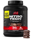 Muscletech Whey Protein Powder (Milk Chocolate, 4 libras) - Nitro-Tech Ultimate Muscle Building Formula with Whey Protein Isolate - 30g of Protein, 3g of Creatine &amp; 6.8g de BCAA - Packaging May Vary