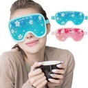 ZNÖCUETÖD Ice Mask Gel Cooling 2 Packs Reusable Cold Compress Eye Ice Pack for Dark Circles and Puffiness, Migraine, Stress Relief