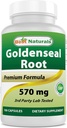 Mejores Naturales Goldenseal Root 570 mg (No-GMO) 100 cápsulas