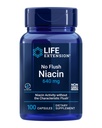Extensión de vida No Flush Niacin, B3 para la salud del corazón, Cholesterol & Energy Support, Non-GMO, Gluten-Free, 100 cápsulas