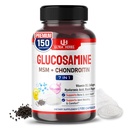 Glucosamina Chondroitin MSM - Movilidad Conjunta Apoyo Suplemento Mejorado con Collagen, Ácido Hialurónico, Vitamina D3 ANTE 150 cápsulas