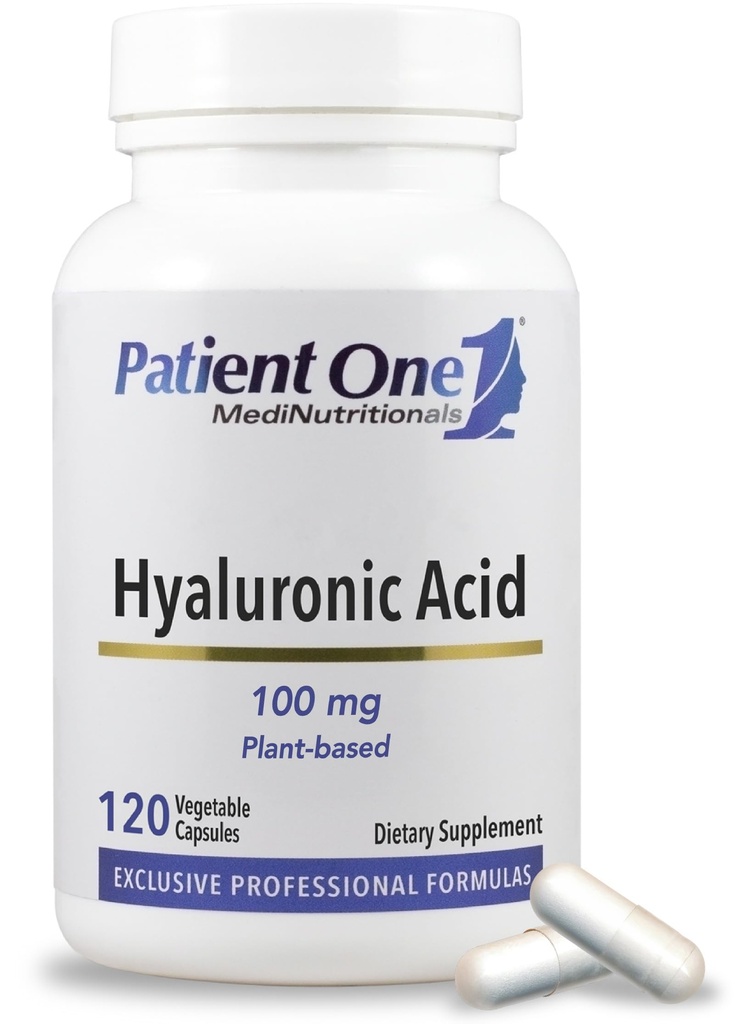 Pacientes Un Ácido Hialurónico 100mg Silencioso Suplemento para apoyar la piel hidratada, juvenil y la salud conjunta*