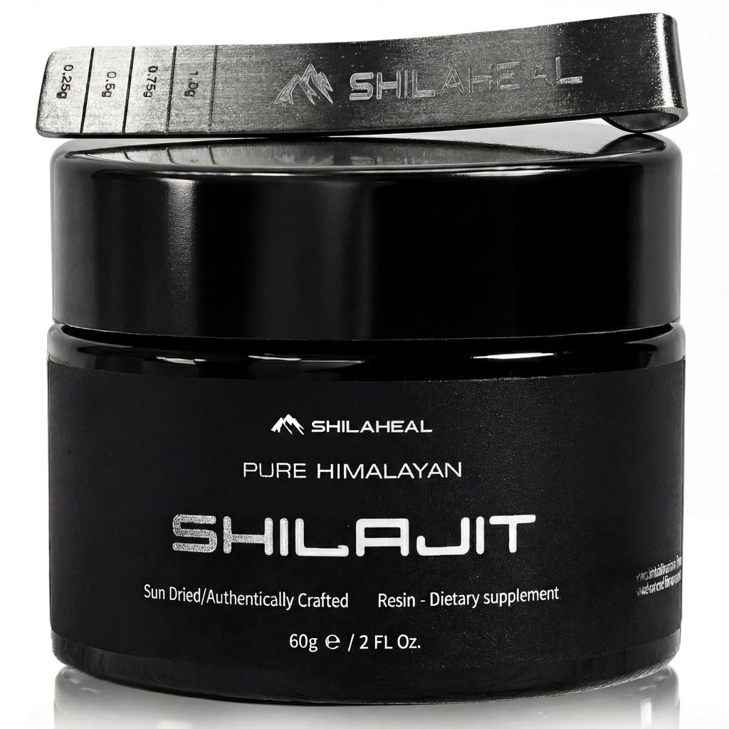 Shilajit Authentic Himalayan Shilajit Resin for Men ' Women, High Fulvic Acid, Energy & Stamina, Immune Support, 85+ Trace Minerals, Lab Tested Organic Shilajit Resin, 100% Natural, 60 Grams