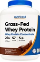 Nutricost Grass-Fed Whey Protein Concentrate (Chocolate) 5LBS - Undenatured, Non-GMO, Natural Flavors...