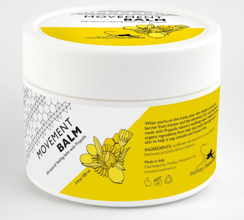 Crema de curación de piel anti-cafe: todo el bálsamo de caza natural con propóleo - resistente al sudor para la piel irritada