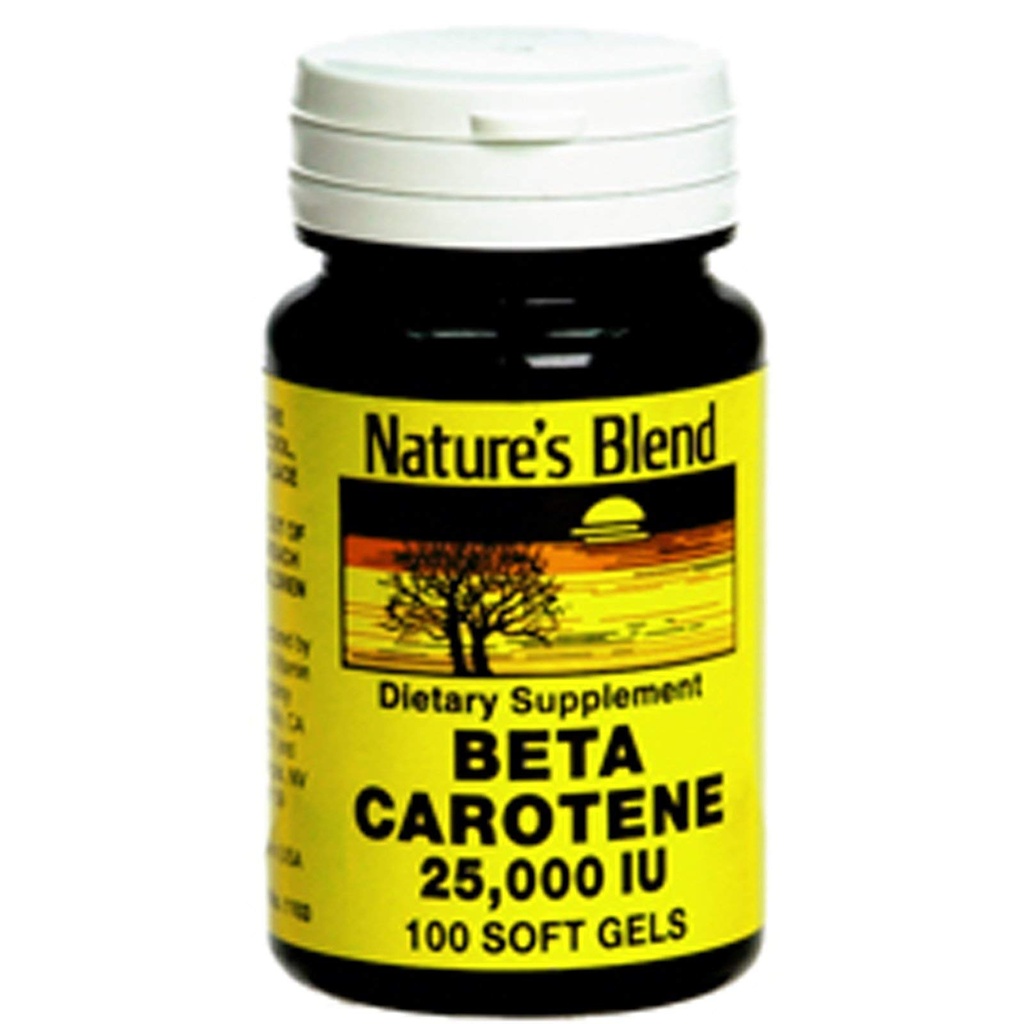 Blend Beta Carotene 25,000 UI 100 Softgels