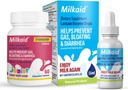 Milkaid Junior Lactase Enzyme Chewable Tablets for Lactose Intolerance ¦ Prevents Gas, Bloating, Diarrhea in Children Tortura Fast Acting Dairy Digestive Supplement for Kids underwberry Flavor ← 60 ct (2)