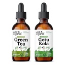 Wild &amp; Organic Green Tea Tincture 2 fl oz &amp; Gotu Kola Tincture 2 fl oz