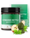 HERBAMAMA Stinginging Nettle Gummies - 7500mg Stinging Nettle Root Extract for Urinary Tract Support for Women &amp; Hombre - Vegan, Non-GMO Urtica Dioica Suplemento - 60 Pectin-Based Apple-Flavored Chews