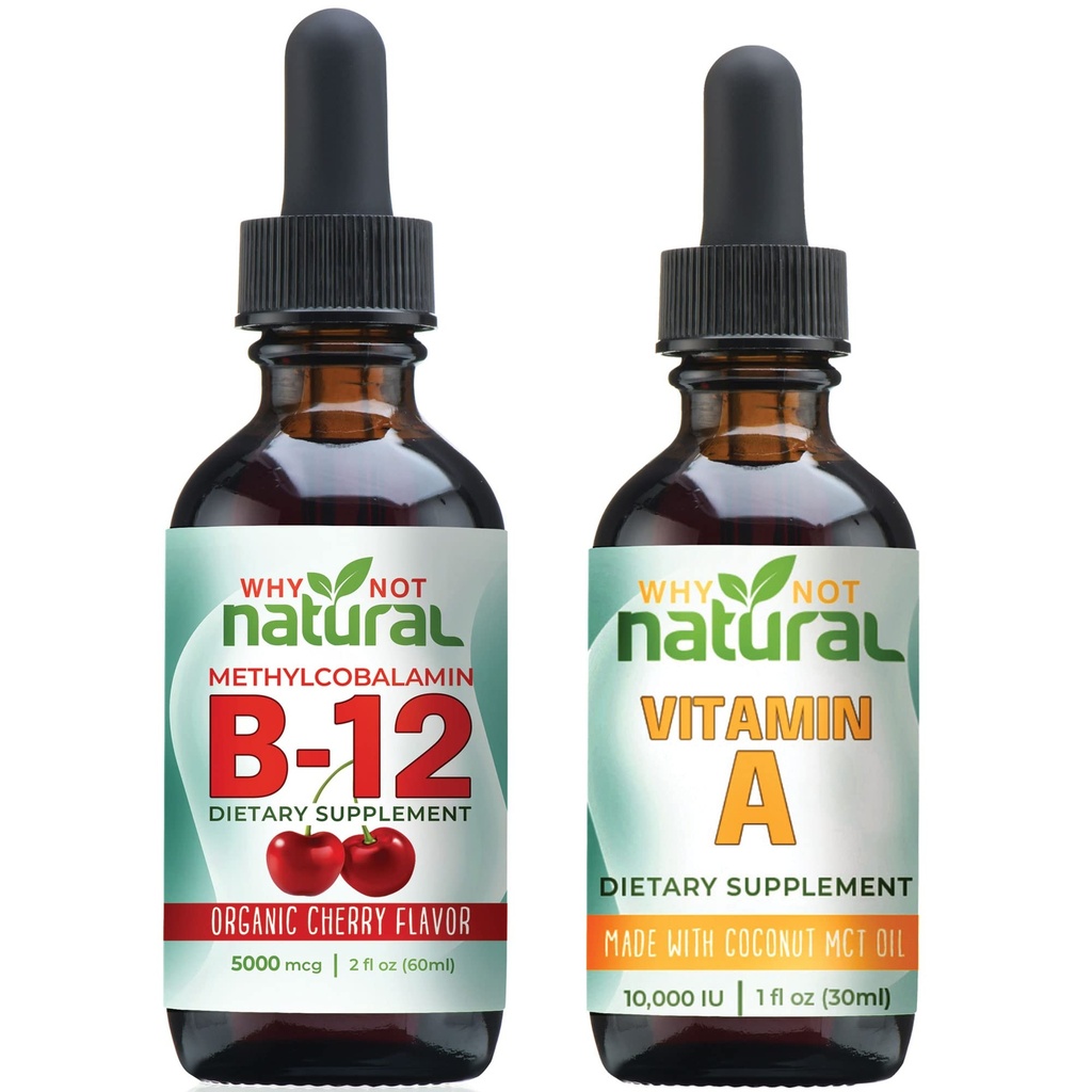 Por qué no la vitamina orgánica natural B12 gotas y la vitamina líquida A