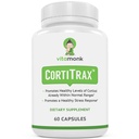 VitaMonk CortiTrax Natural Cortisol Blocker - Doctor Formulado Cortisol Manager, Cortisol Support " Cortisol Reductor (Ya dentro de los rangos normales)- 60 Capsule Cortisol Suplemento