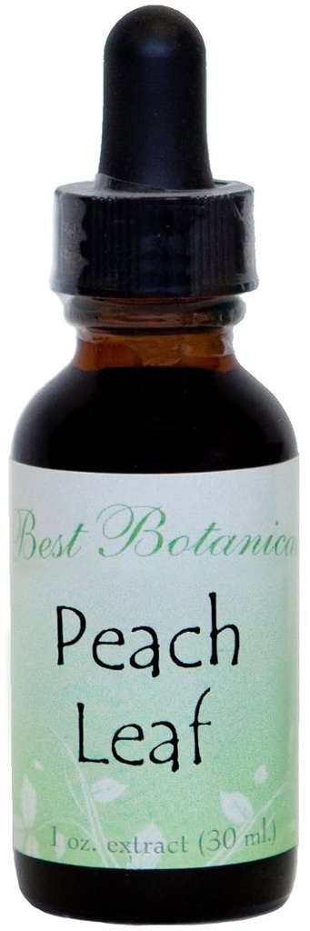 Los mejores botánicos Peach Leaf Extracto 1 oz