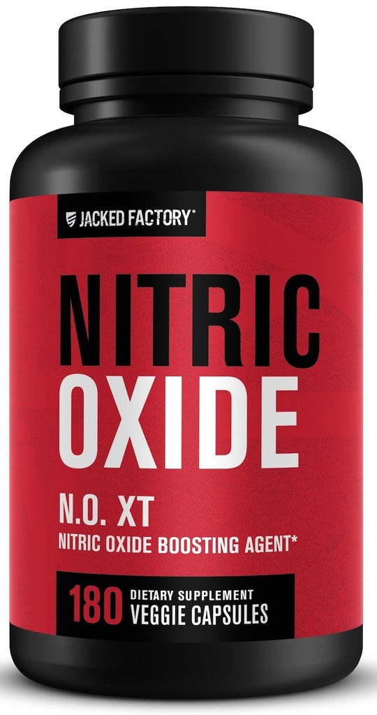 Gato Fábrica N.O. XT Nitric Oxide Suplementos para Hombres w/Nitrosigine L Arginine L Citrulline Suplemento para Bombas musculares &amp; Vascularidad - Pre Workout Nitric Oxide Booster &amp; Muscle Builder - 180 Caps