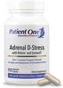 Pacientes One Adrenal D-Stress tención Suplemento para apoyar la respuesta saludable al estrés y los niveles de cortisol* vivieron con DHEA, Ashwagandha y Más Silencio 90 cápsulas