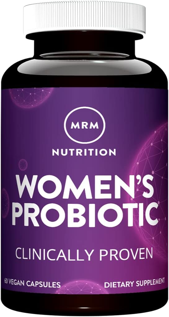 MRM Nutrición Probióticos de mujeres ← Intestinal + Inmune Salud TENIDO Prebióticos + postbióticos TEN clínicamente Provenidos durante 25 células de billón ANTE Good Bacteria for Gut Health