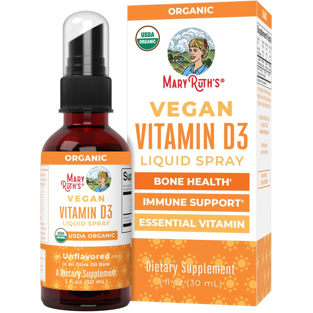 MaryRuth Organics Vitamina D USDA Orgánica TENIDO VIT D3 Liquid TENIDO Azúcar Libre TENIBLE VIT D Spray Inmune Apoyo para Adultos &amp; Niños Silenciosos Bone Health Vida Vegan TEN Gluten Free ← Non-GMO TEN 30 Servimientos