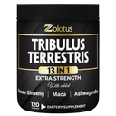 Zolotus 13in1 Tribulus Terrestris Capsules with Maca, Horny Goat Weed, Panax Ginseng, Saw Palmetto, Tongkat Ali, Shilajit &amp; More - Energy, Stamina Supplement for Men &amp; Women - 120 Counts