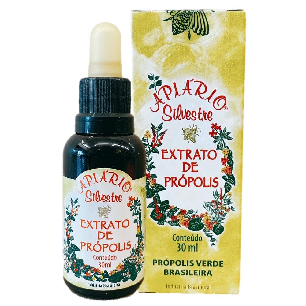Apiario Silvestre Brasileño Green Bee Propolis Extracto tradicional (30 ml)