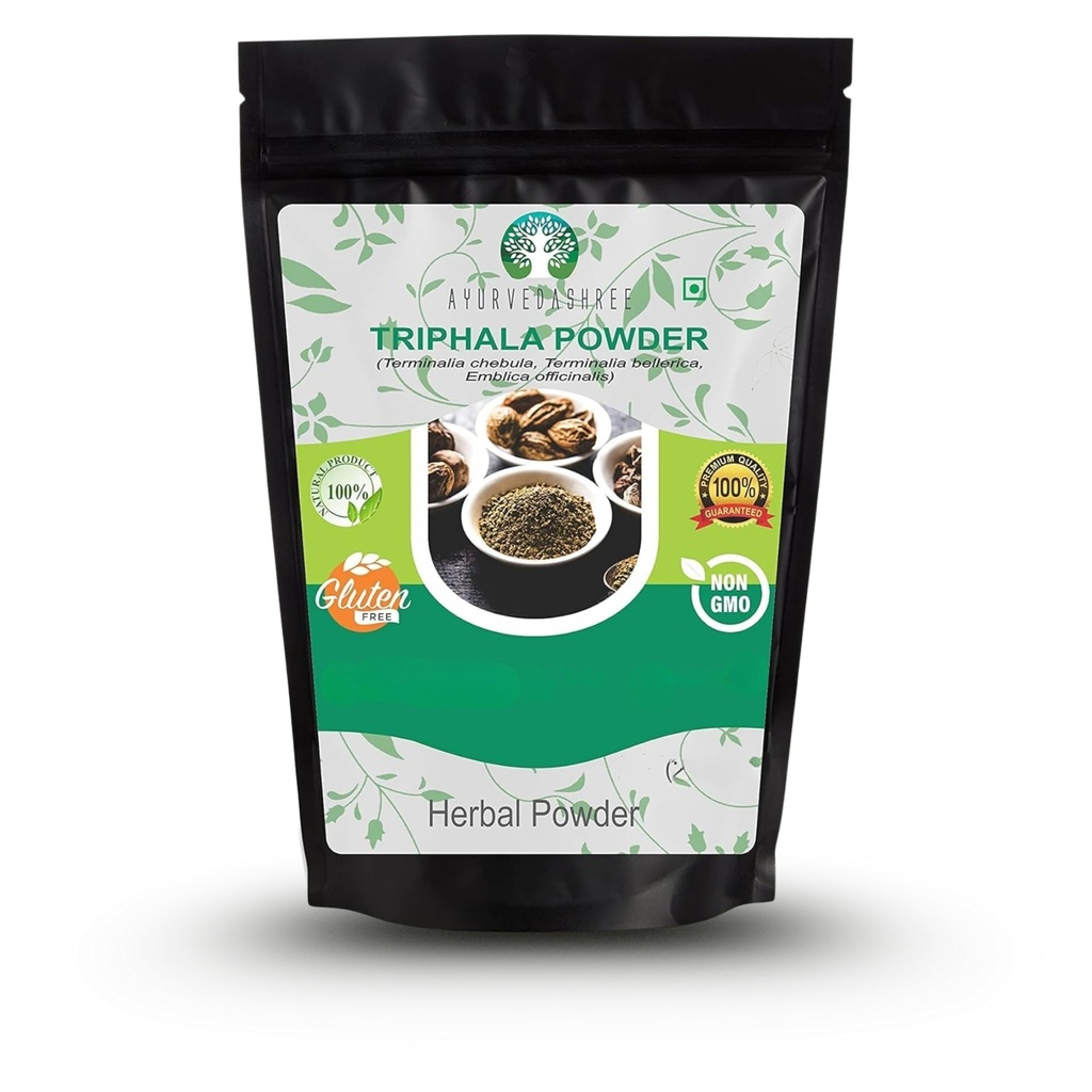 Triphala Powder 200 Gm ← Combinación de Amla, Haritaki &amp; Bibhitaki Silencio No GMO Silencio Vegan Silencio GMP Certified