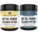 Desempeño de la costa izquierda Keto Vanilla MCT Collagen Powder y Keto Desflavored MCT Collagen Powder
