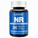 Lovita NR (Nicotinamide Riboside) 840 mg, Suplemento NAD con Trans-Resveratrol y Betaine, Promover NAD Plus Niveles, Envejecimiento saludable, 100 cápsulas Vegan Enteric-Coated