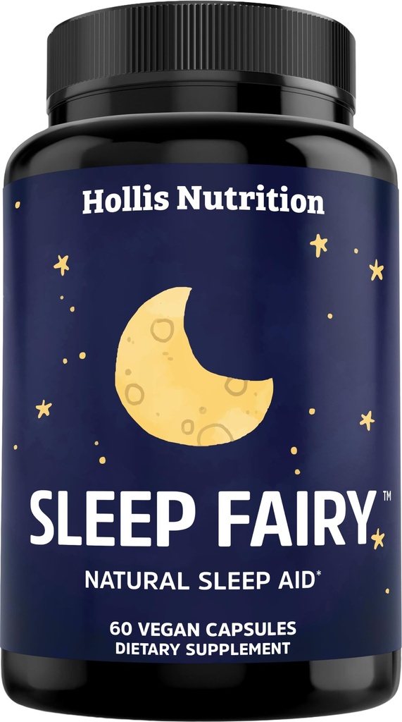 SLEEP FAIRY Natural Sleep Aid ← Magnesium Glycinate 500mg, Melatonin 10mg, L-Theanine, B6, 5-HTP, GABA, Valerian Root & Ashwagandha ← Herbal Sleeping Pills for Adults ← Vegan Sleep Pills TENIDO EN USA