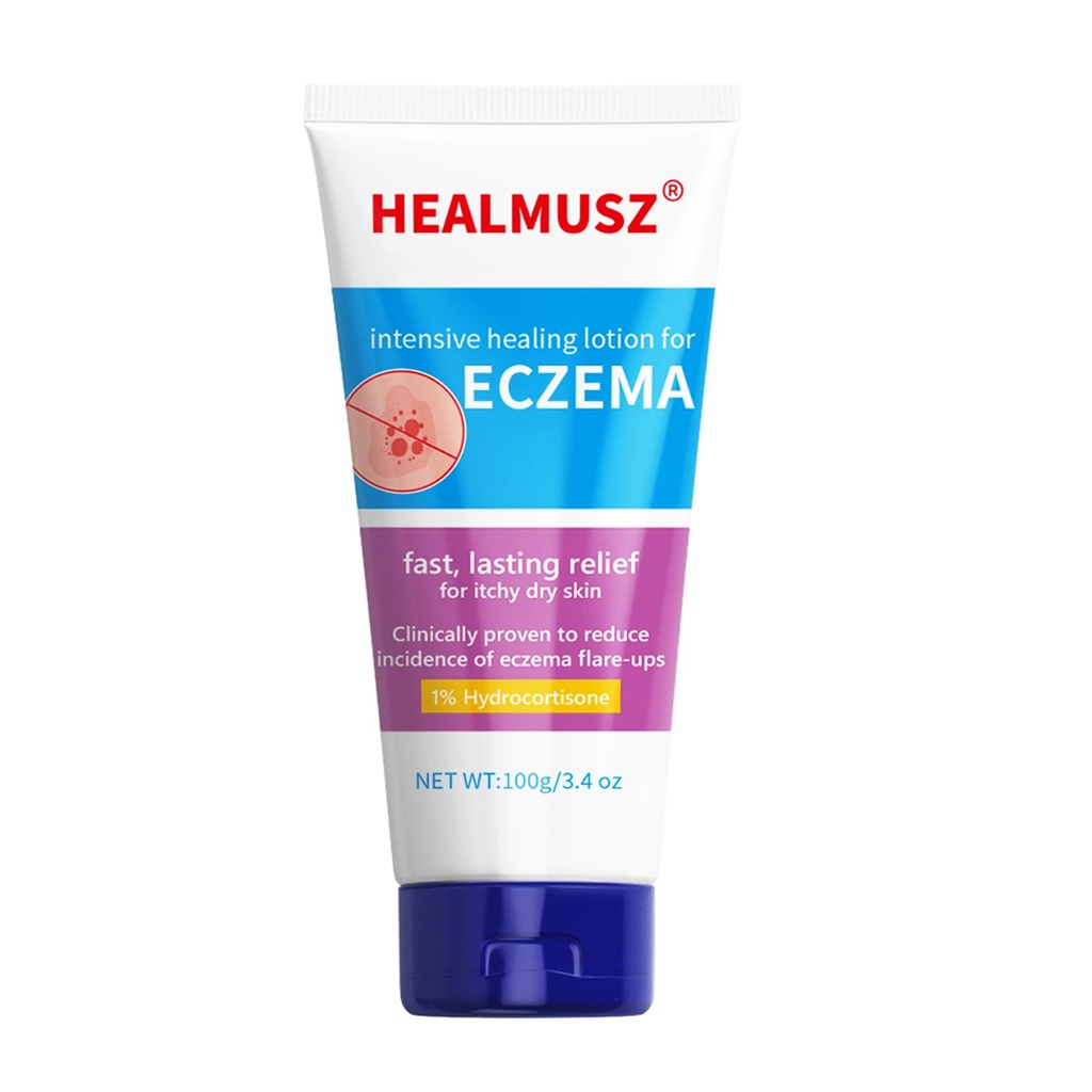 HEALMUSZ Eczema Relief Creamy Body Oil proporciona alivio inmediato para la piel Eczema-Prone - 3.4 oz. Tube NDC:84010-008-01