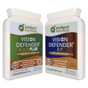 Vision Defender A.M.D. Plus &amp; BP Eye Care Bundle – Advanced Eye Supplements with AREDS2 (Lutein, Zeaxanthin, Vitamin C &amp; E, Copper, Zinc), Plus Meso-Zeaxanthin, Bilberry, Pine Bark. Made in UK