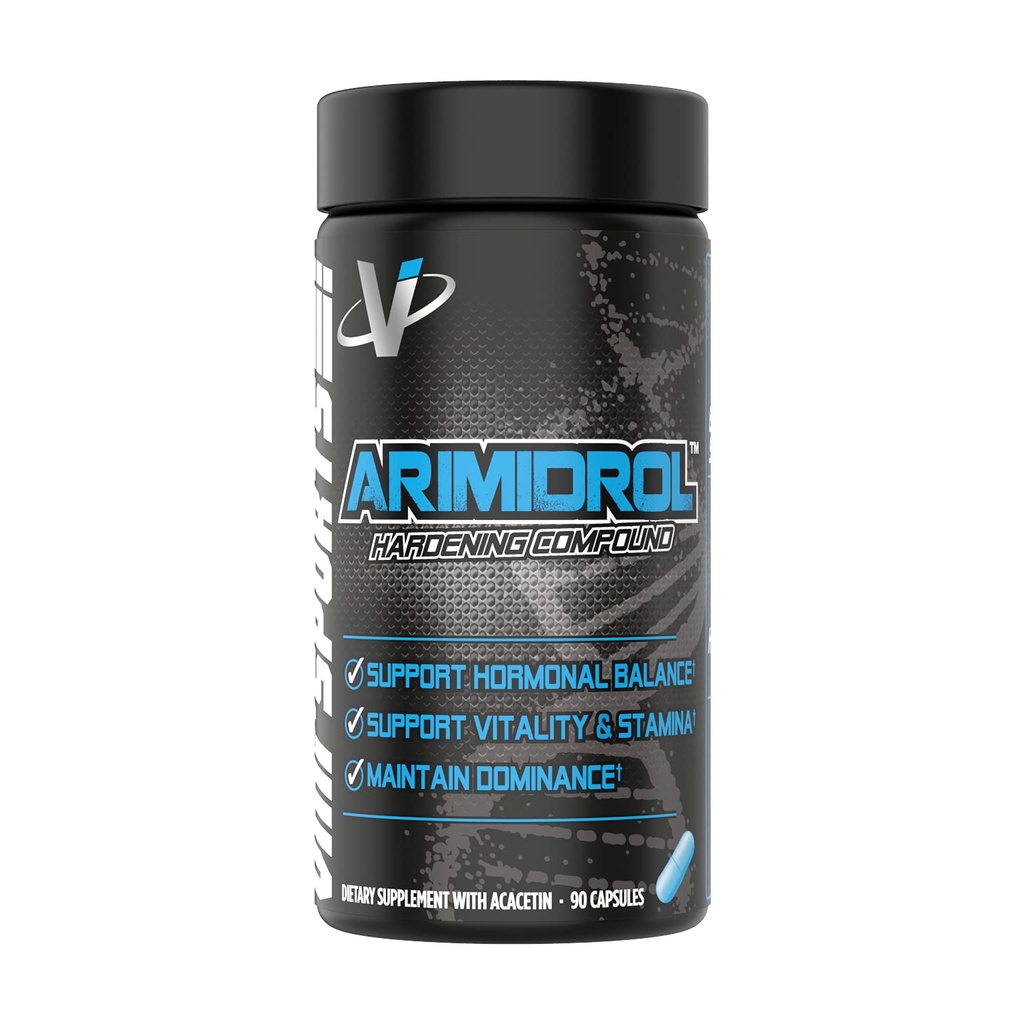 VMI Sports ← Arimidrol Hardening Compound ← Natural Estrogen Blocker para Hombres Silencio Testosterone Booster y Aromatase Inhibitor Silencio para Construir Muscle y Burn Fat ← Anti Estrógeno (Bonus Size - 90 Capsules)