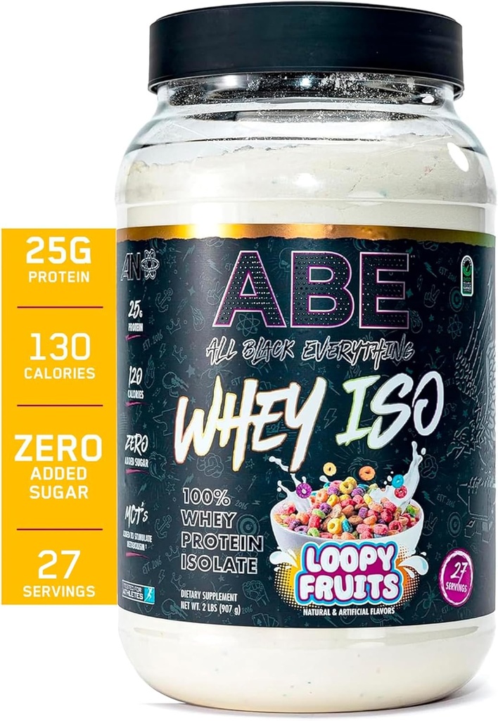 Todo Negro Todo 25g Whey Protein Powder ← Fruity Cereal Milk  27 Sirviendo ← Whey Protein Isolate ← Low Carbs & Low Sugar