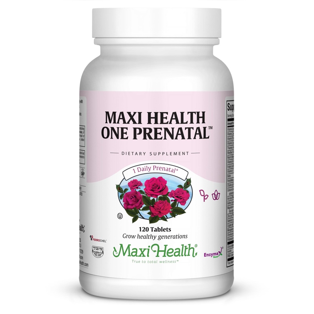 Vitaminas prenatales para Mujeres – Una vitamina prenatal diaria con hierro, folato, cólico, vitamina D3, y nutrientes esenciales – Suplemento de alta absorción para el embarazo y la concepción – 120 tabletas