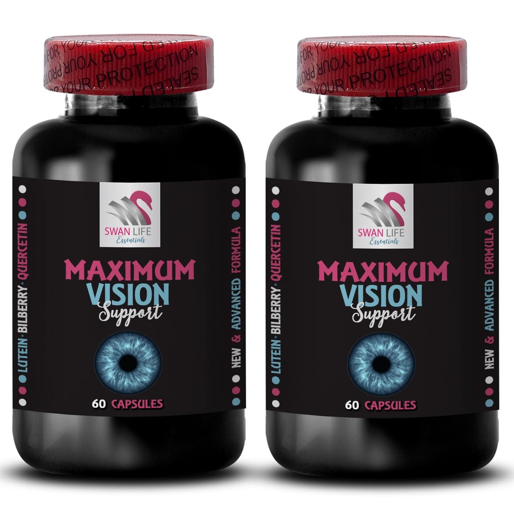 Equilibrio de visión - EYE VISION SUPPLEMENT - Escenas más claras, fuerza de ojos, mejor imagen, visión de cristal, líneas de sombra, claridad de ojos, ventaja de foco, Vivid vision 2 Bottle 120 Capsules