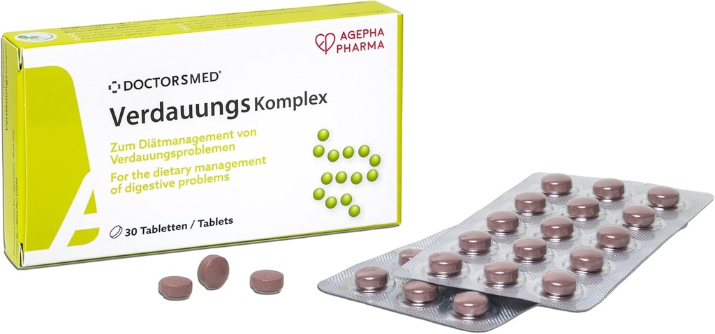 Verdauungs Suplemento Digestivo Tablets ← Natural Alternative to Digestive Enzyme Help Against Bloating, Indigestion, Cramps, and Constipation