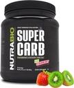 NutraBio Super Carb, Carbohydrate Powder con Dextrin de Cluster &amp; Electrolytes, Advanced Carb Supplement Powder for Workout Fuel, Performance y Muscle Recovery, Cyclic Dextrin, Kiwi Strawberry, 30 Sv