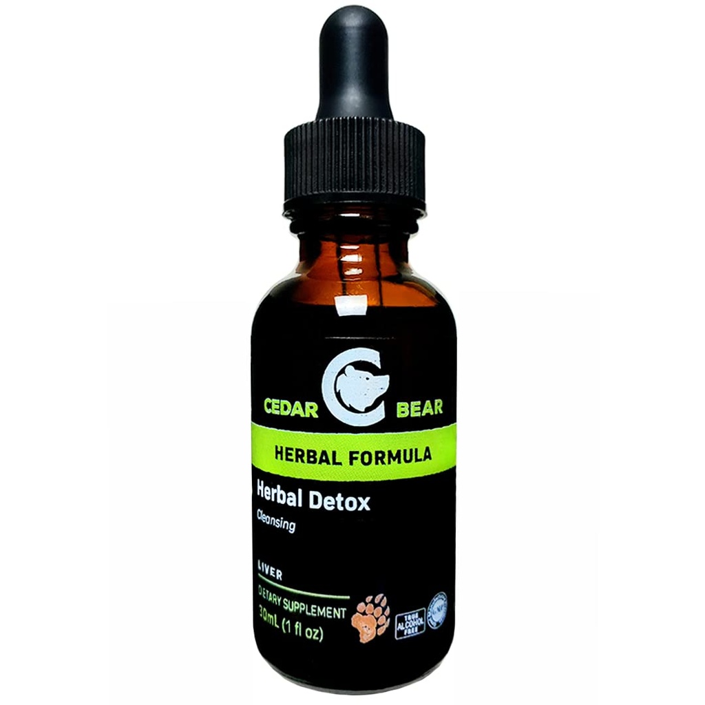 Oso de Cedro - Detox Herbal un Suplemento Herbal Líquido Esa es una limpieza profunda desintoxicación que ayuda a limpiar órganos y tejidos de toxinas ambientales 1 Fl Oz