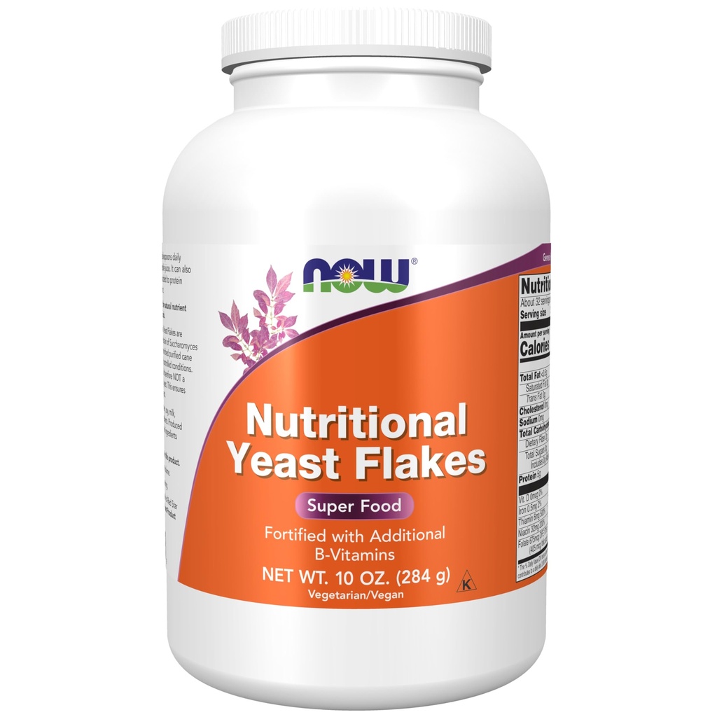 AHORA Suplementos Alimentarios, Flakes de Levadura Nutricional, Fortificado con B-Vitamin adicionales, Super Comida, 10-Once