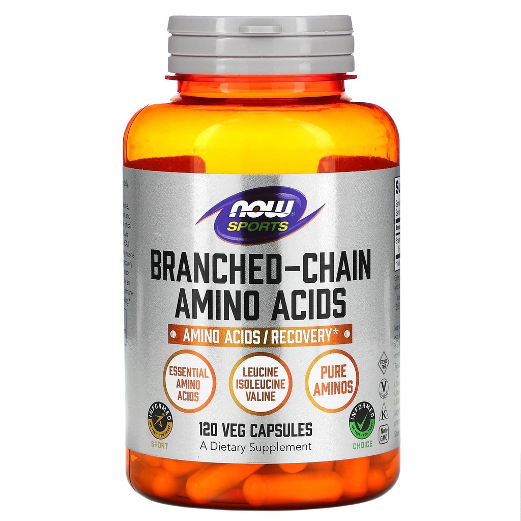 Amino de la rama de alimentos (BCAA) 800 mg, 120 cápsulas