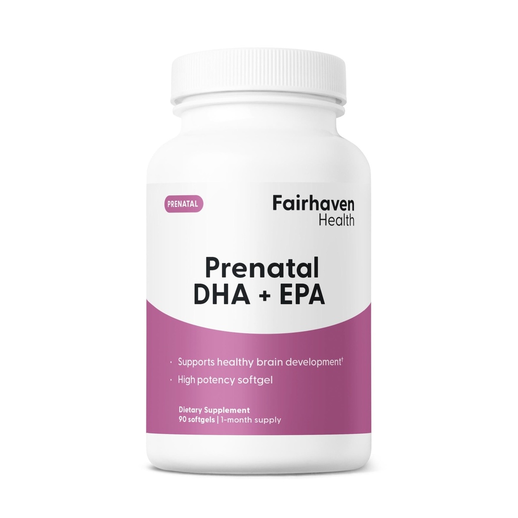Fairhaven Health Peapod Prenatal DHA Supplements ← Premium Icelandic Fish Oil Supplement for Healthy Pregnancy ← EPA DHA Omega 3 Suplemento para Cerebro, Ojo, Desarrollo del Corazón