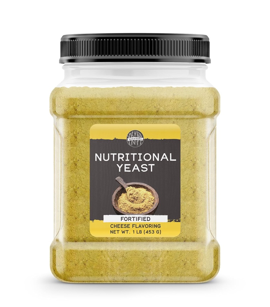 Birch &amp; Meadow 1 lb de levadura nutricional, palomitas de maíz, Yummy Nooch