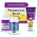 Suplemento dietético de MASSE para la digestión adecuada - Balance Probiótico Restore Fórmula - Salto Probiótico de cuerpo de limón y rescate de piel Loción Probiótica