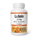 Factores naturales - Lutein 20mg, Antioxidante natural para apoyar la salud de los ojos, 60 geles blandos