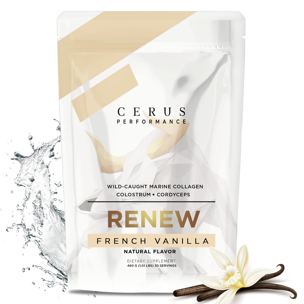 Cerus Performance Renew Premium Athletic Blend – Enhance Performance, Boost Recovery, Support Joint Health & Stamina – Ideal para los entrenadores de atletas, 30 servicios