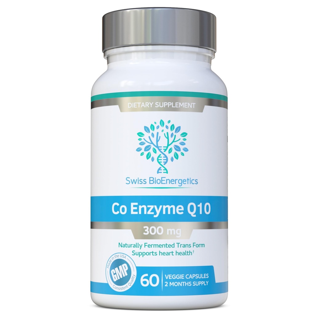 Co Enzyme Q10 CoQ10 300mg 60 cápsulas - Superior Naturalmente Fermentado