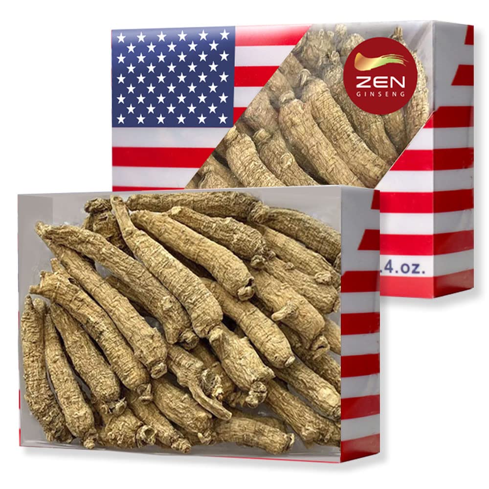 2 Cajas de Mano Selected American Ginseng Root-Small Tail (4oz/Box)  Imágenes/Revisar Panax Ginseng. Boosts Body Immunity, Energy &amp; Stamina for Man &amp; Women (8 Oz.)