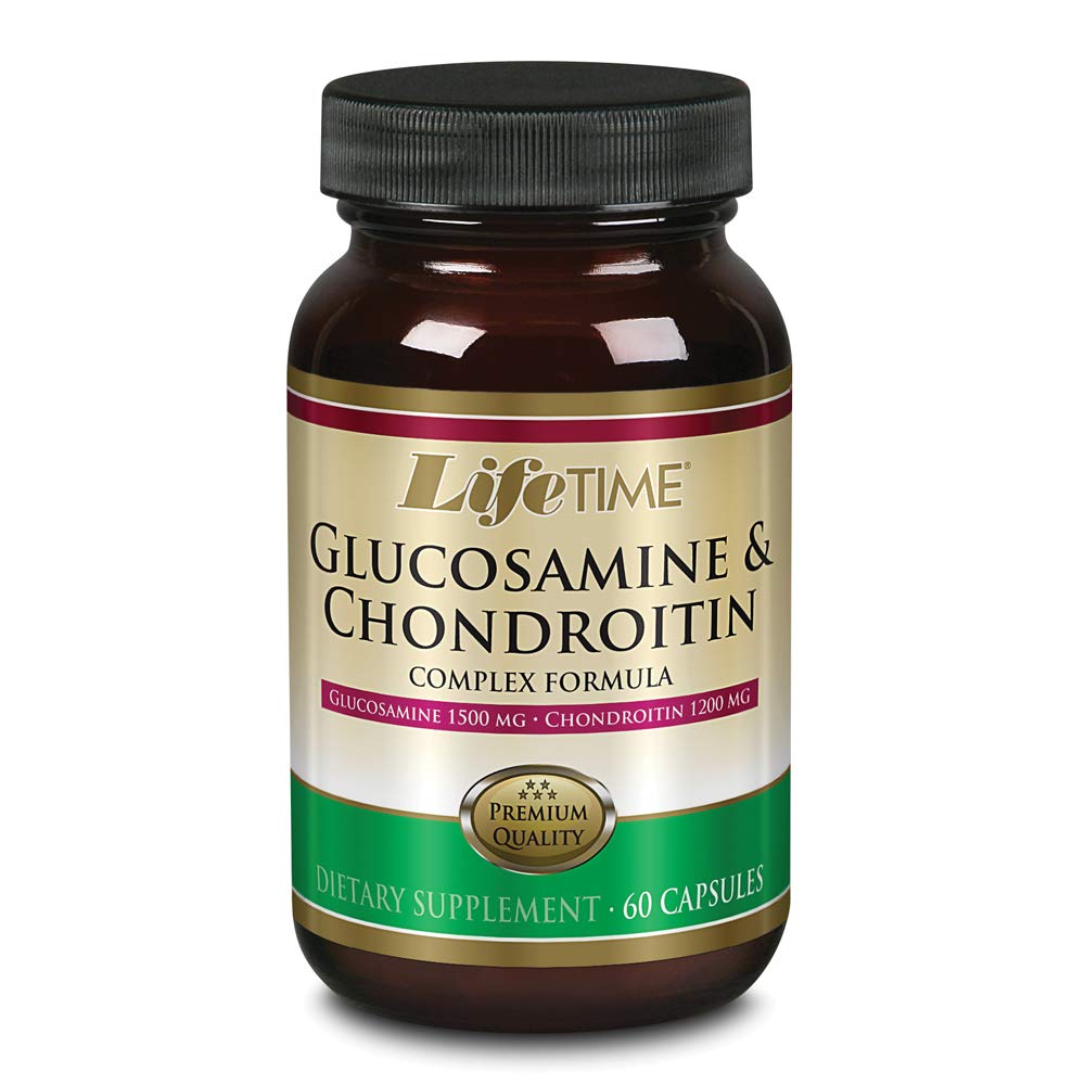 Complejo de condroitina de Glucosamina LIFETIME ANTE Sostenimiento Movilidad, Juntas &amp; Recuperación TEN 1500mg Glucosamina, 1200mg Condroitin ANTE 60 cápsulas