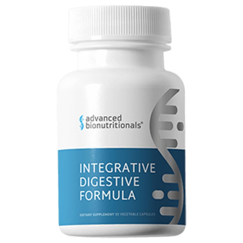 Bionutritionals avanzadas – Fórmula Digestiva Integrativa, Apoyo Digestión Saludable con Ginger Root, Alivio Digestivo Natural para la acidez, Bloating, Constipation, Diarrhea, Non GMO (60 Tablets)
